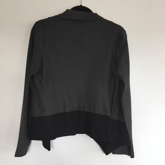 Eileen Fisher Color Block Drape Jacket - Picture 3 of 6